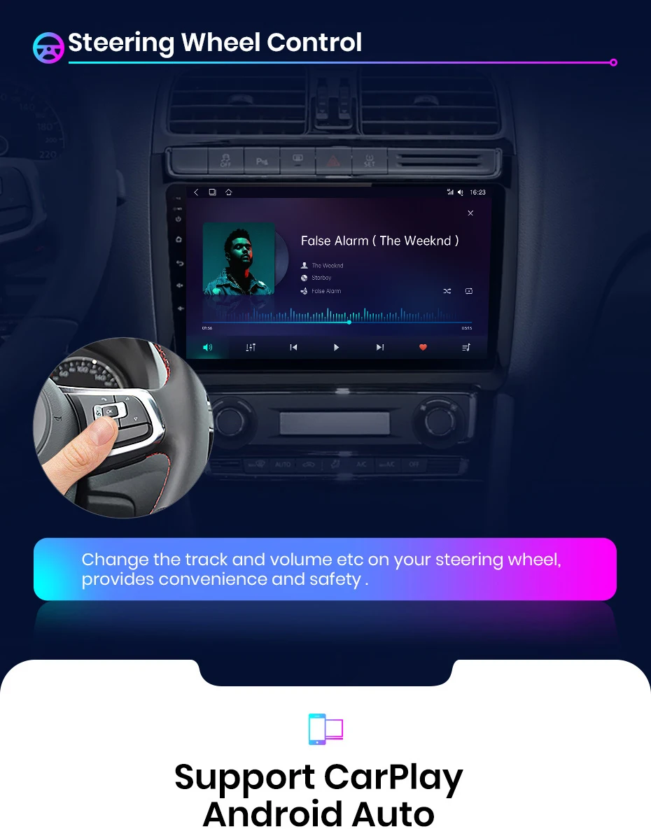Junsun V1 AI Voice Wireless CarPlay Android Auto Radio for VW Volkswagen  POLO 5 sedan 2008-2020 4G Car Multimedia GPS 2din | AliExpress