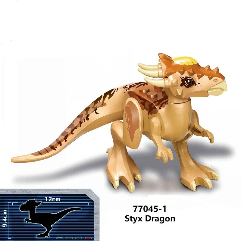 Single Sale Collection Movie Figures park of Dinosaurs World Series Tyrannosaurus Building Block For Children Toy YE 77045-1 | Игрушки и