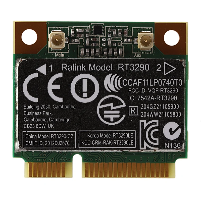 150 Мбит/с 2 4 ГГц RT3290 802.11B/G/N беспроводной Wlan WIFI + Bluetooth BT 3 0 Половина Mini PCI-E карта для HP
