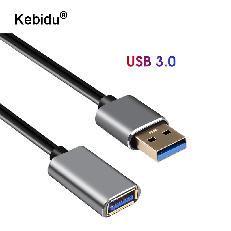

kebidu Super Speed USB 3.0 Extension Cable USB3.0 Type A Male to Female Data Sync Cord Adapter Connector 1m for Computer Cables