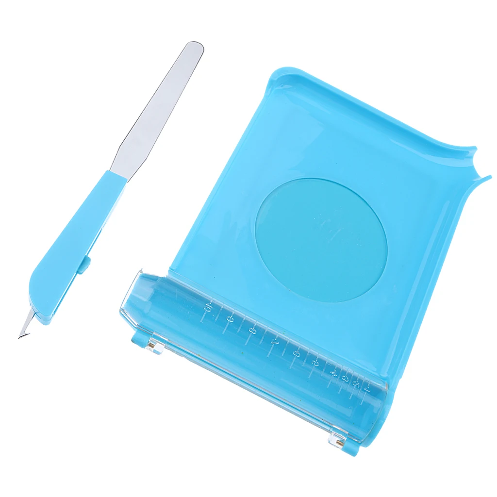 Professional Pill Counting Tray With Spatula for Kitchen Utensils Home Household Accessories Blue Blue 200mm×130mm