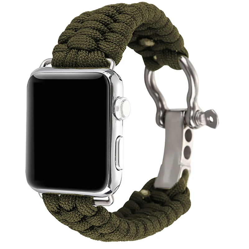 Ремешок нейлоновый для Apple Watch Band 6 SE 5 4 3 2 1 42 мм 38 мм, спортивный браслет для iWatch series 5 6 4 1 2 3 40 мм 44 мм|Ремешки для часов| | АлиЭкспресс