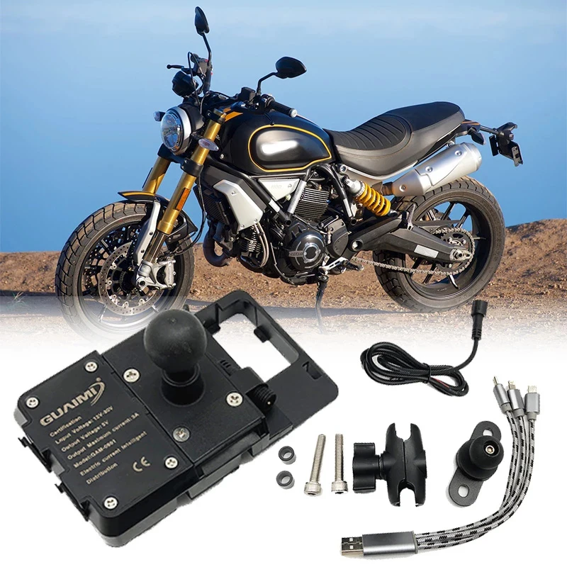 ducati scrambler phone mount