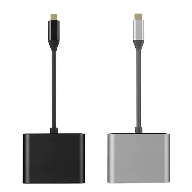 3 в 1 концентратор USB Type C к HDMI адаптер 4K USB 3,0 порт USB-C конвертер питания для Macbook Pro/Air Аксессуары для Apple