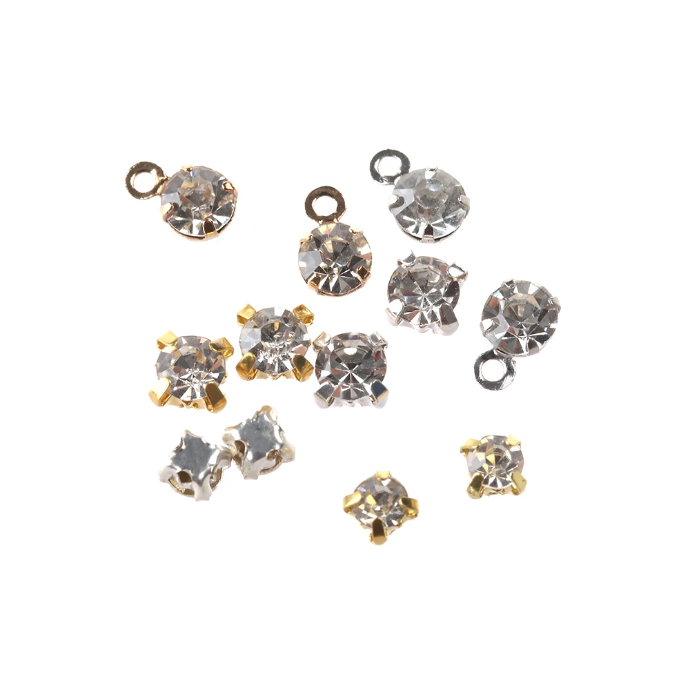 Mini Rhinestone Buckle DIY Doll Accessories