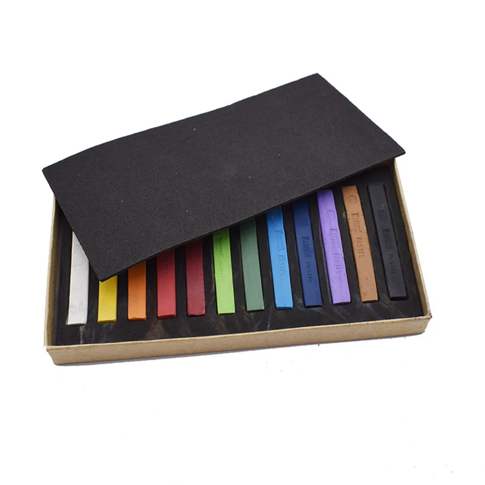 

Clay Pottery Tools 12 Colors Craft Coloring Pastels Drawing Soft Crayon Chalk Paint Makeup Coloring-in Ceramics From Home Tool