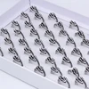Fashion 50pcs Adjustable Men's Ring Dragon-shaped Punk Retro Men's Domineering Animal Finger Ring Creative Gift Jewelry 4