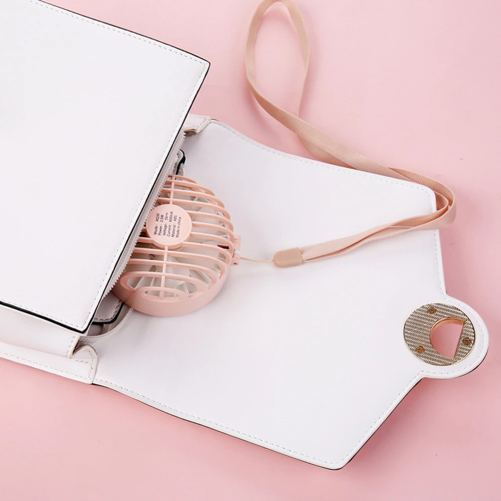 Fold-able Handheld Fan Cooling Electric Mirror Cooler Fan for Home Office