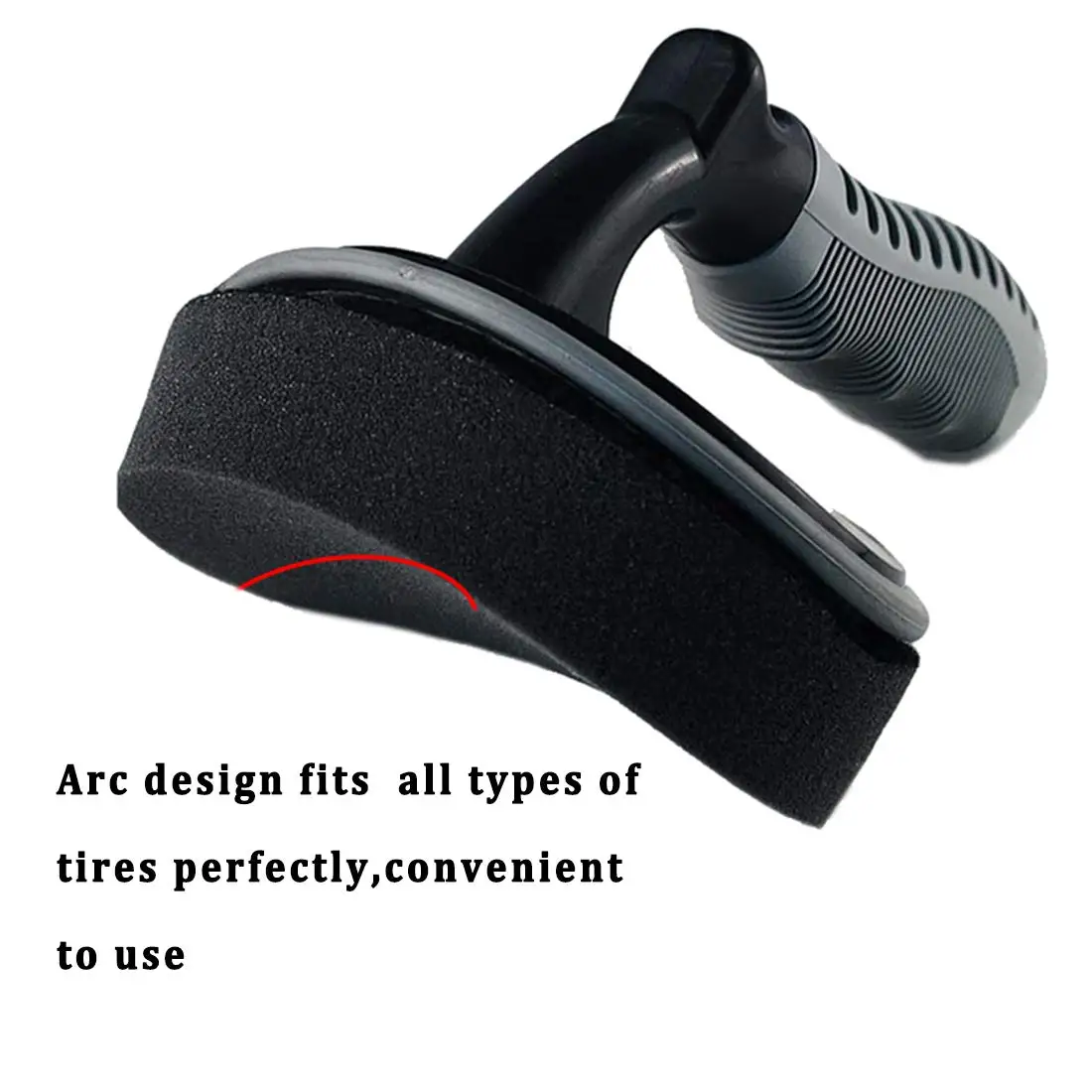 Черные, серые нескользкие рукоятки, губка для автомобильных колес, шин, восковая щетка для чистки шин, щетка для шин и колес