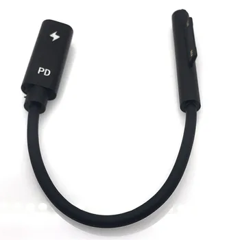 

USB Type C PD Charging Cable for Microsoft Surface Pro 3 4 5 6 Go Book 15V PD Power Adapter Converter Laptop Charger Cord