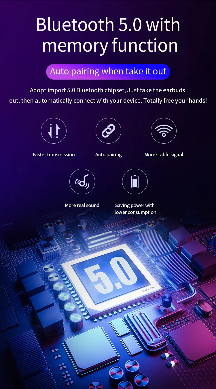 Interpad V201 Bluetooth наушники ответ на телефон сенсорное управление выносливость супер бас видеоигры для смартфонов Android Xiaomi ios