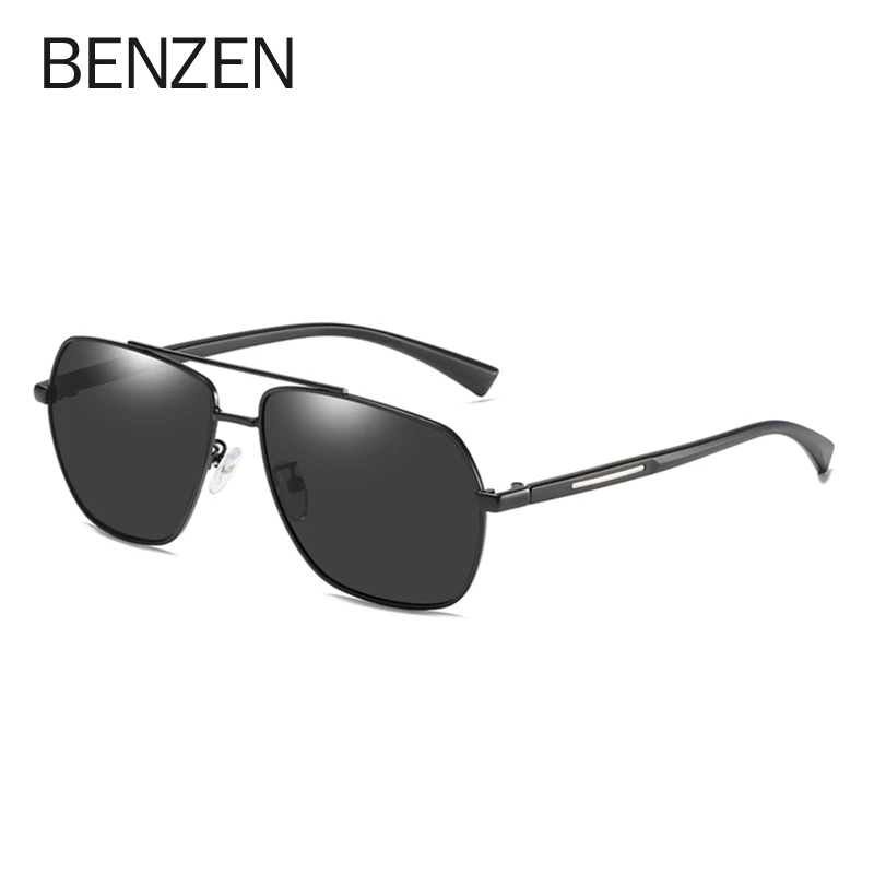 

BENZEN Men Sunglasses Polarized Vintage Square Male Sun Glasses UV400 Lens Eyewear Accessories Shades For Men 9363