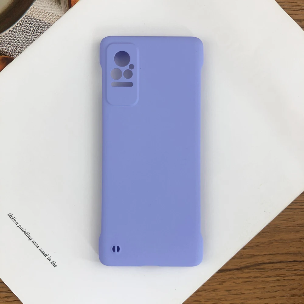 Rahmenloses, mattes Gehäuse in Bonbonfarbe für Xiaomi Civi 5G, schlanke, harte PC-Stoßstangenabdeckung_voghion.com