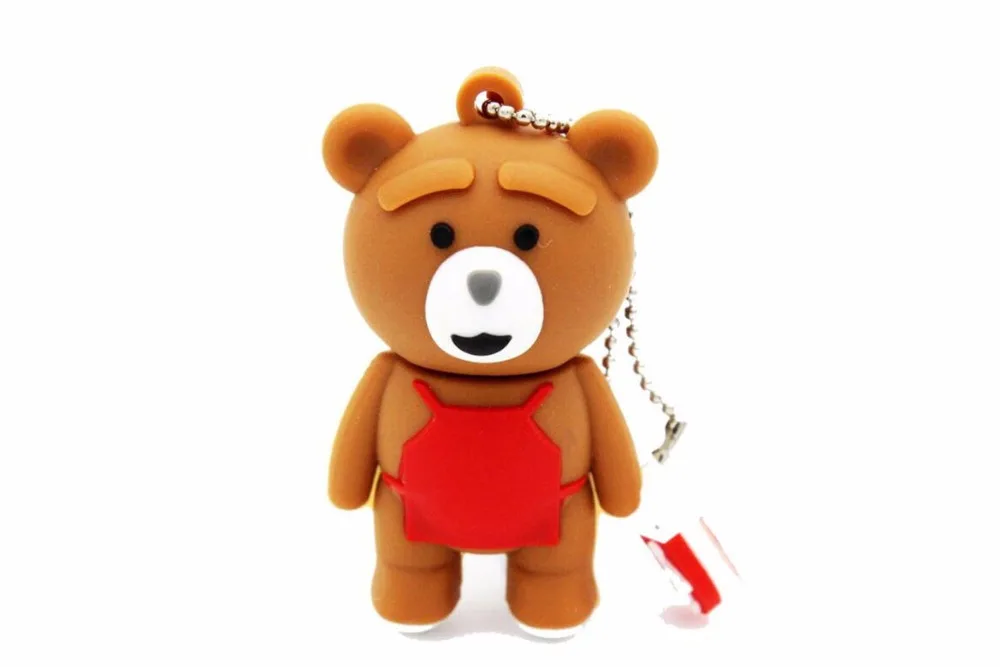 JASTER usb флеш-накопитель ручка-накопитель мультфильм красный фартук медведь 64 ГБ 32 ГБ 16 ГБ 4 ГБ карта памяти u диск подарок