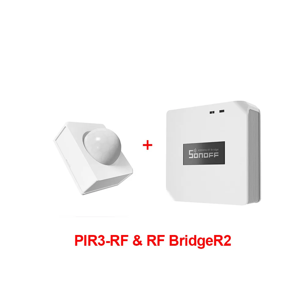eWeLink Alarma de Ventana Detector PIR Inalámbrico Infrarrojo Dual Sensor de Movimiento RF PIR 433Mhz 