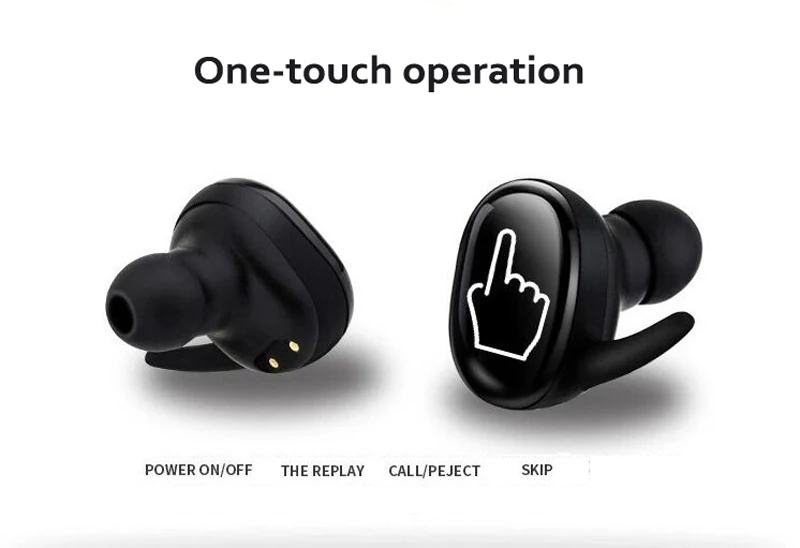Беспроводные bluetooth-наушники TWS03 с сенсорным управлением, стерео наушники, мини портативные спортивные водонепроницаемые наушники, TWS-03