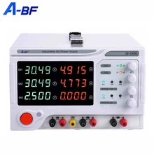 A-BF fonte de alimentação do laboratório dc banco estabilizado regulador tensão quatro dígitos multi canal três vias banco energia 30v 3a 5a