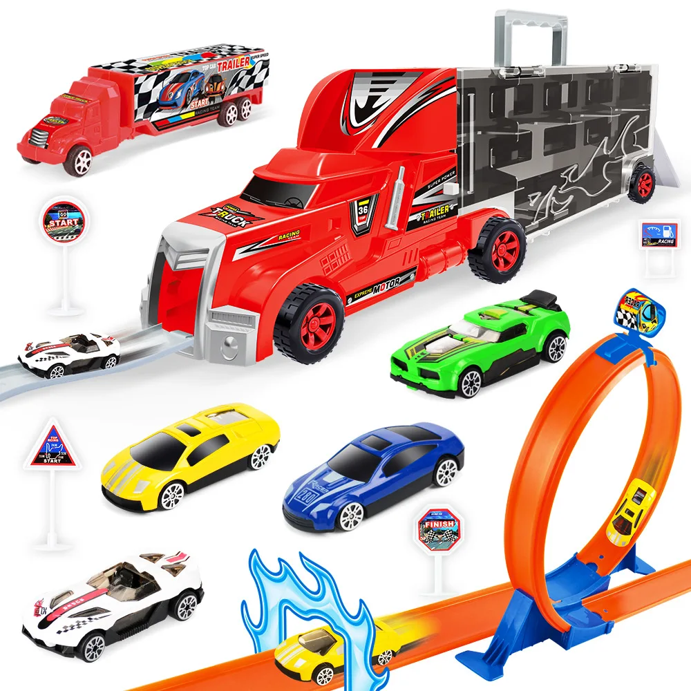 

Children Ejection Camera Track Toy Camera Track Model Alloy Hand Container Inertia Toy Car Foreign Trade Supply of Goods