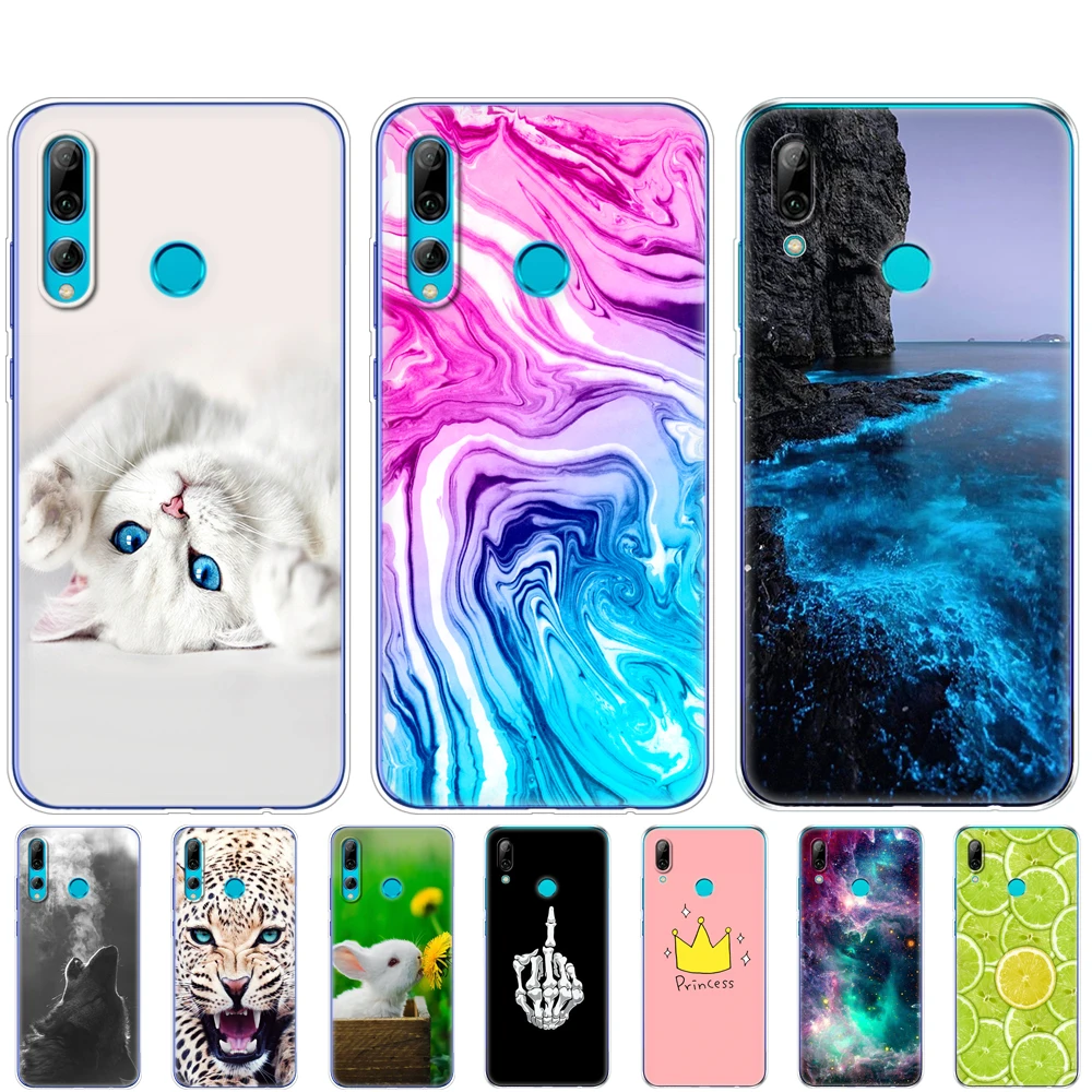 Чехлы для Huawei P Smart 2019 силиконовая Мягкая задняя крышка из ТПУ plus чехол Бампер huawei p