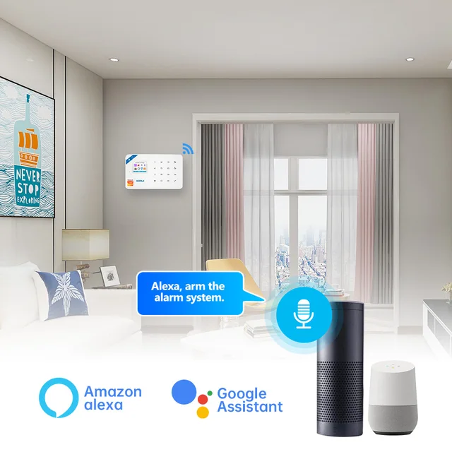KERUI W184 4G WIFI GSM Alarm System Unit Wireless Home Tuya Smart APP Control Motion Sensor Burglar Support Alexa Motion Sensor 3