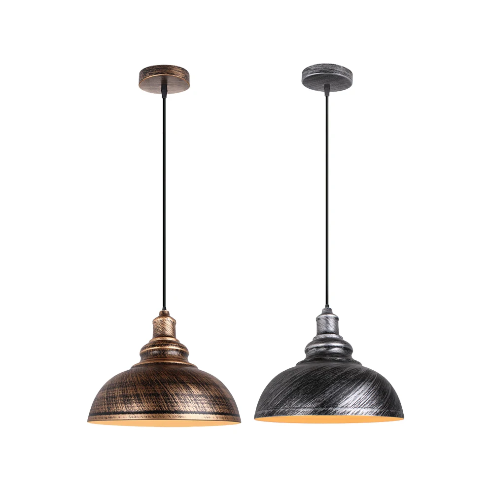 Ha3b0976a9ecd492e819e36bf4e3a05e4D Vintage Loft Pendant Lights Nordic Retro Industrial Light Hanging Lamp Lighting Home Living Room Kitchen Decoration Lampshade