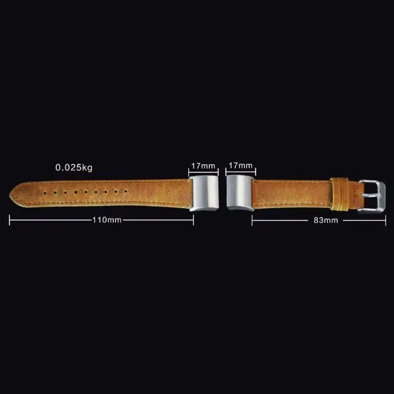 For Fitbit Charge 2 Leather Watch Strap Wristband Replacement Soft Genuine for 17 inch Wrist Wearable Adjustable Length Dropship