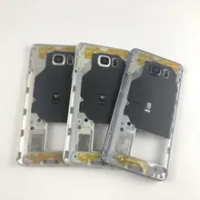 Для samsung Galaxy Note 5 N920 N920F корпус металлическая средняя рамка с боковой кнопкой и крышкой объектива камеры(Примечание 5 все версии