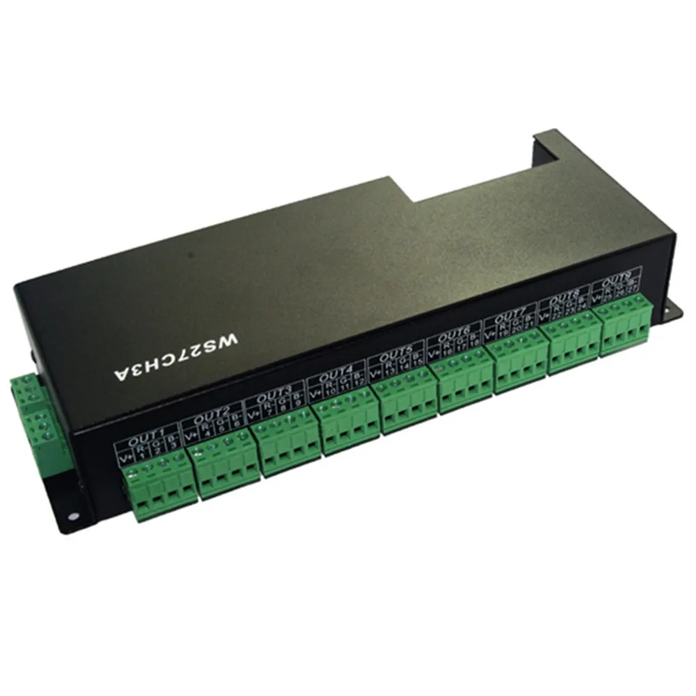 27 Channel DMX512 Decoder Dimmer Driver 27CH RGB DMX Controller DC12V-24V for RGB LED Strip Light Tape Lamp Module