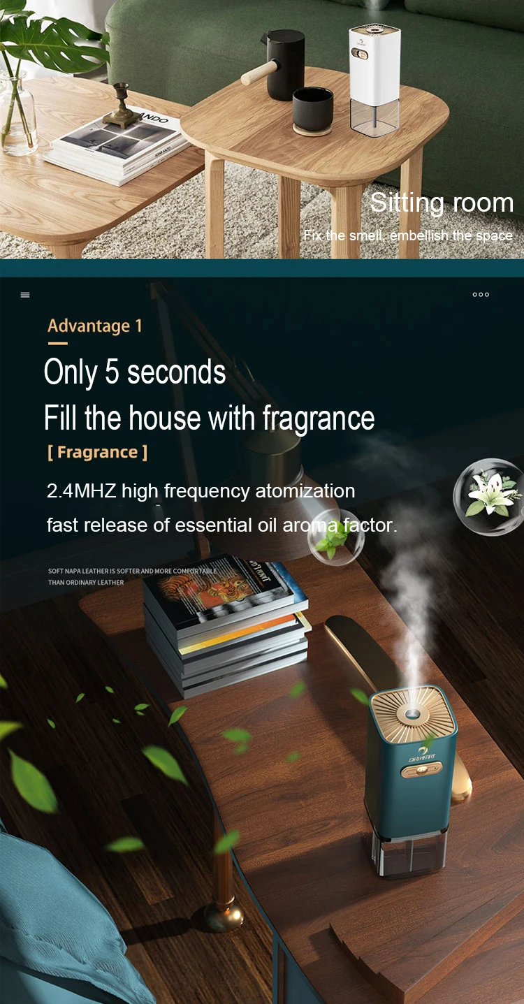 Diffuseur Parfum D5 Électrique rechargeable avec câble USB
