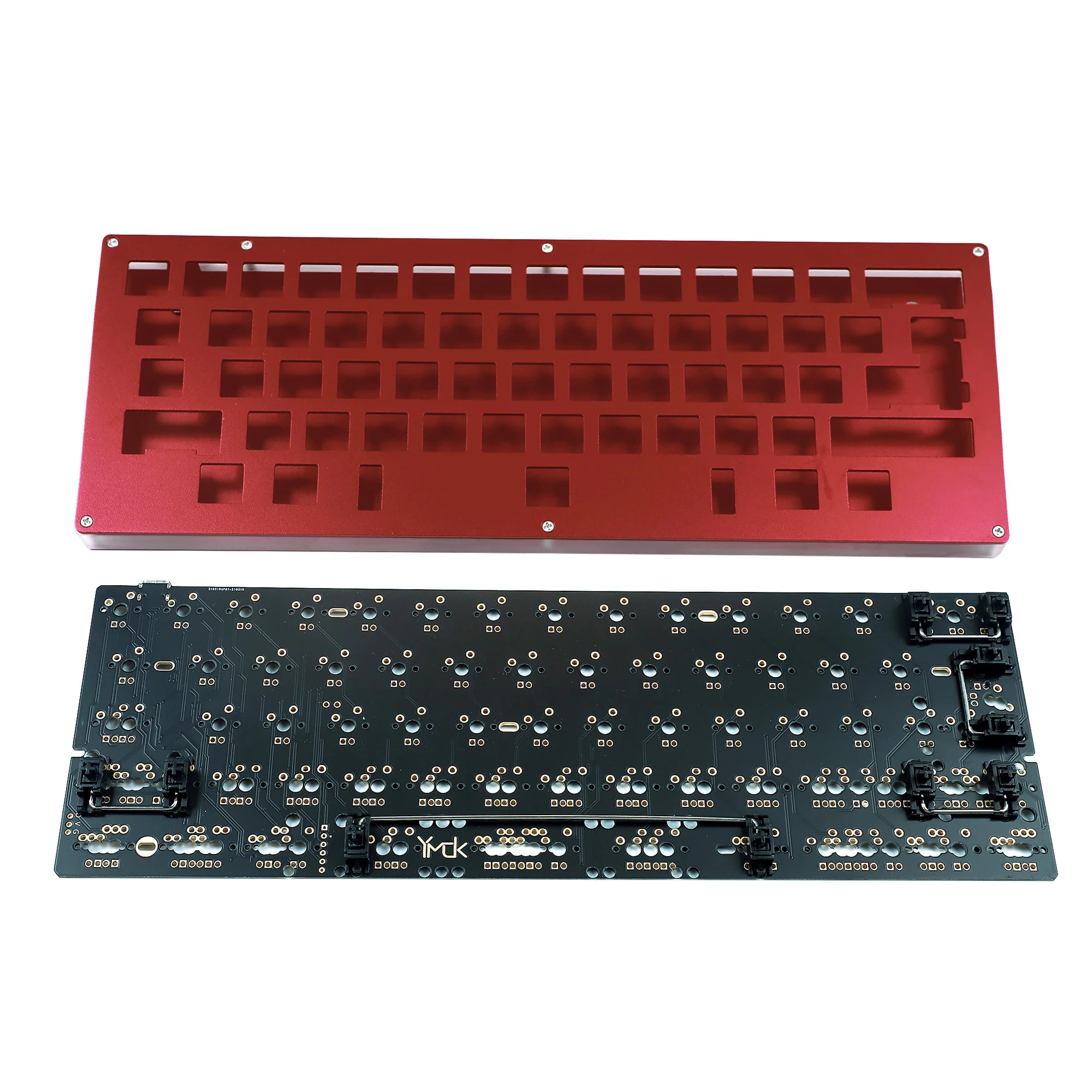 Kit Teclado Mecânico CNC, Underglow Programável, Alumínio
