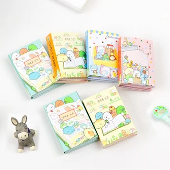 

New Pattern Animal Orgy 6 Folding Memo Pad N Times Sticky Notes Escolar Papelaria School Supply Bookmark Label