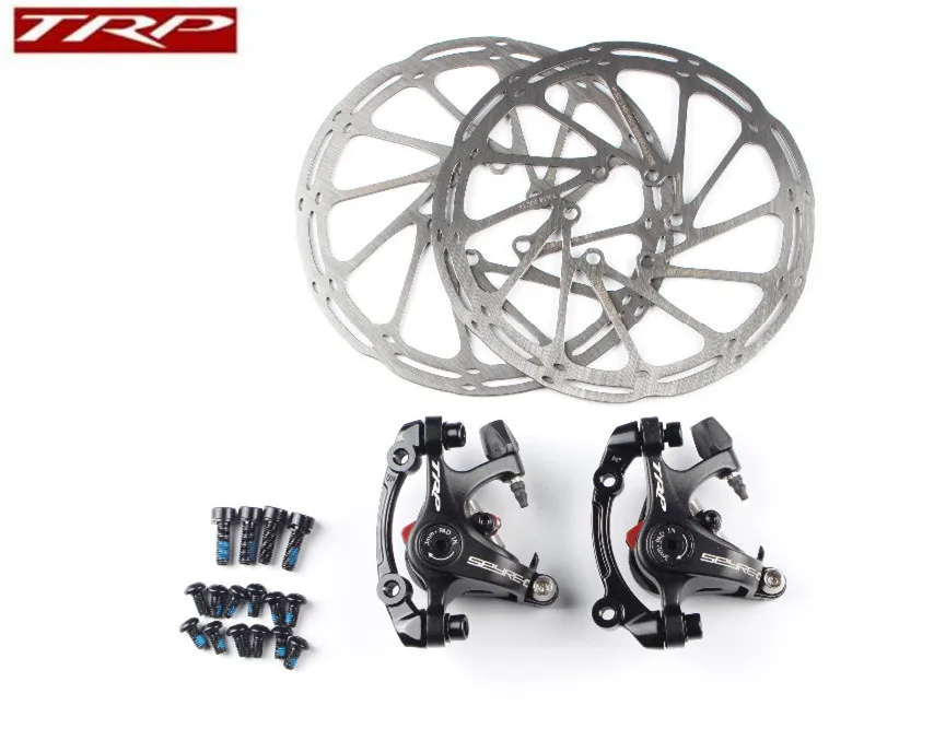 

TRP Spyre Road bicycle Alloy Mechanical Disc Brake Set Front & Rear Include 160mm Centerline rotor