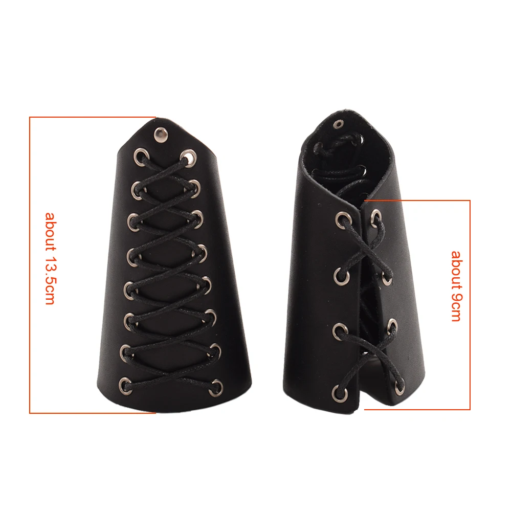 Medieval Men Leather Arm Armor Cuffs Cosplay Props