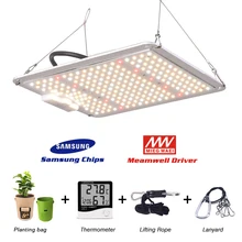 

1000W Samsung LM301H/LM301B Quantum Tech LED Grow Light Full Spectrum 3000K 5000K Mix 660nm IR With Hygrometer and Planting bag