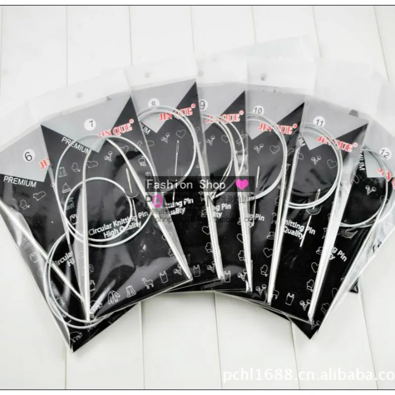 

9 Pcs/lot Stainless Steel Circular Knitting Needle Knit Set FOR Sweater Sewing Accessories TOOLS