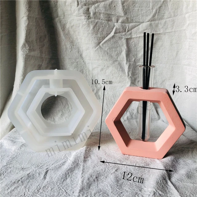 Simple Flower Vase Branch Hydroponic Flower Silicone Mold Acrylic Tube Concrete Flower Stand Mold Clay Epoxy Resin Epoxy Mold F-mold