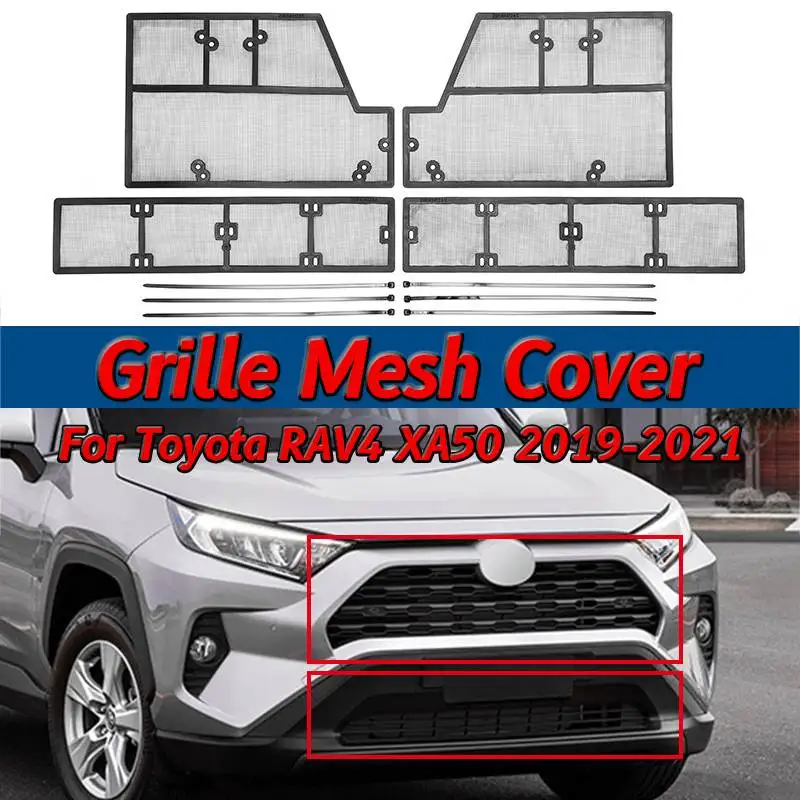Black Car Front Grille Mesh Grille Inserts Fit for RAV4 2019 2020 Black Car Front Grille Mesh Grille Inserts Fit for RAV4 2019 2020