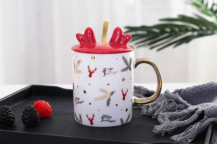 Новинка, подарок на Рождество, керамическая креативная кружка, чайная чашка, посуда для напитков, подарок для друга 7,8x10,2 см, 320 мл