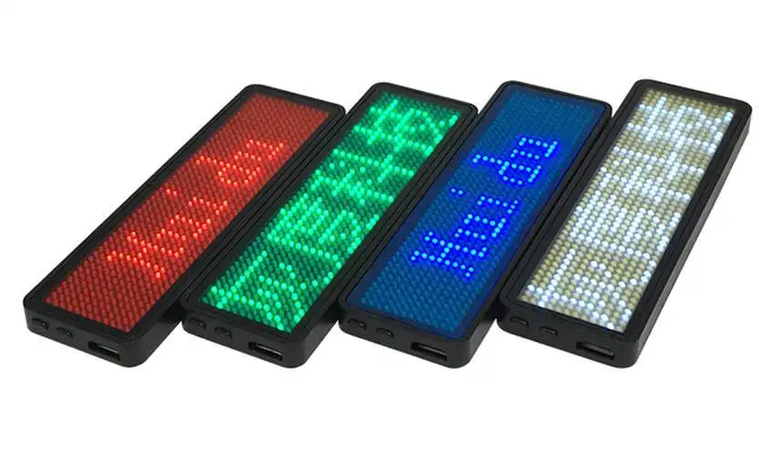 3 цвета на выбор светодиодный прокручивающийся экран для карт KTV бар клуб электронный значок дисплей