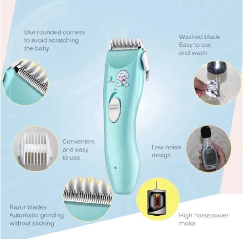 Baby Silent Trimmer Waterproof Clipper Hair Usb Child Rechargeable Household Children's Shaver Hair Care