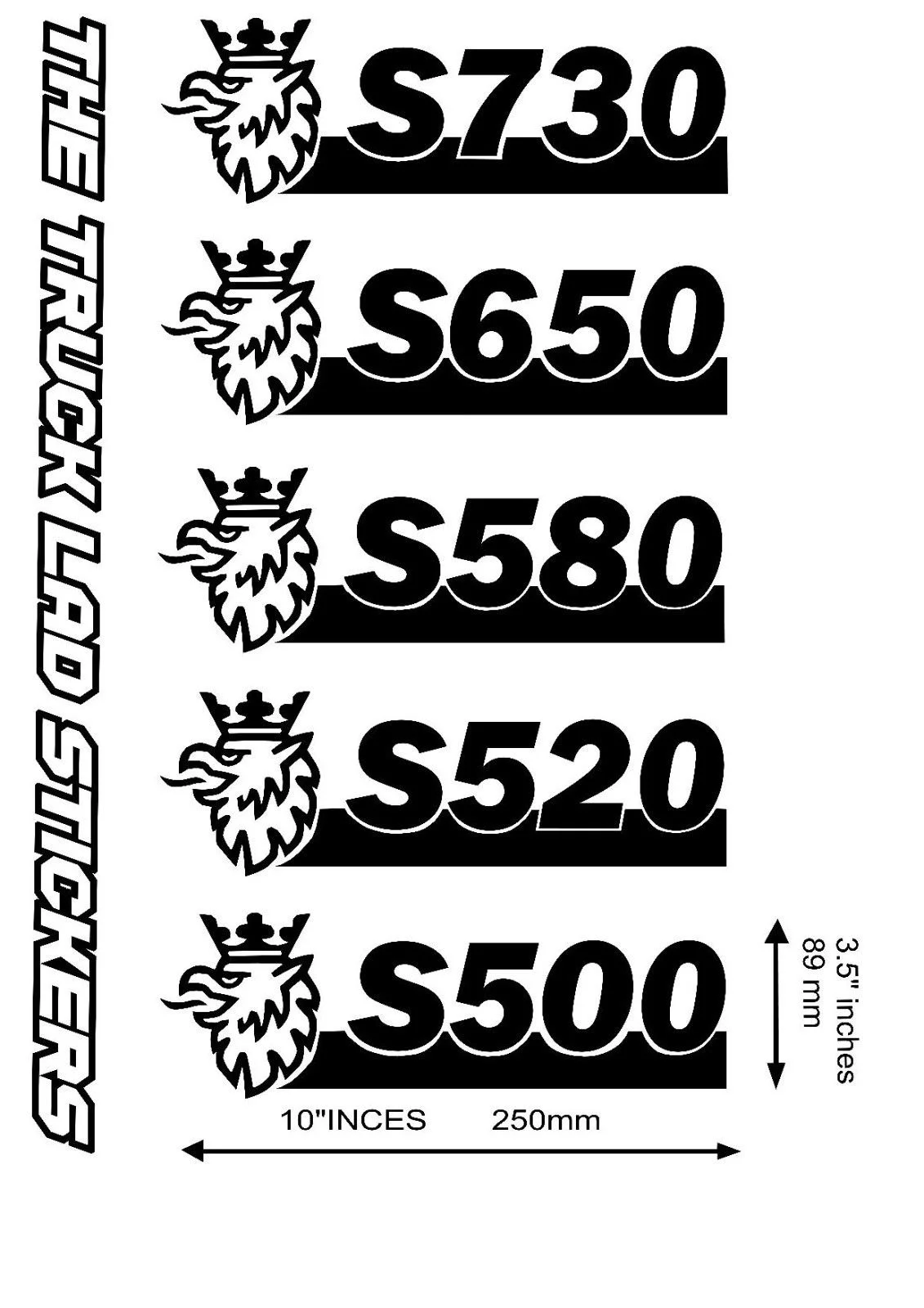 

For 1Set/5Pcs SCANIA S'SERIES X2 STICKERS R730 R650 R580 R520 R500 VABIS V8 TOPLINE STREAMLINE