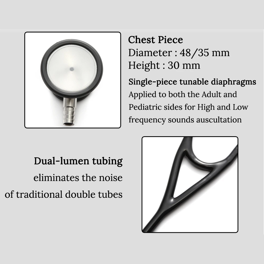 Goedkoop Professionele Hart Longen Cardiologie Stethoscoop Medische Dual Head Arts Stethoscoop Arts Medische Medische Apparatuur Apparaat