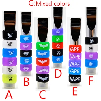 

200PCS Silicone Rings Rubber Vape Band Vapor Bands Non Slip Protection For CBD Mini Pods Slim Electric Cigarette Small Ecig Cart