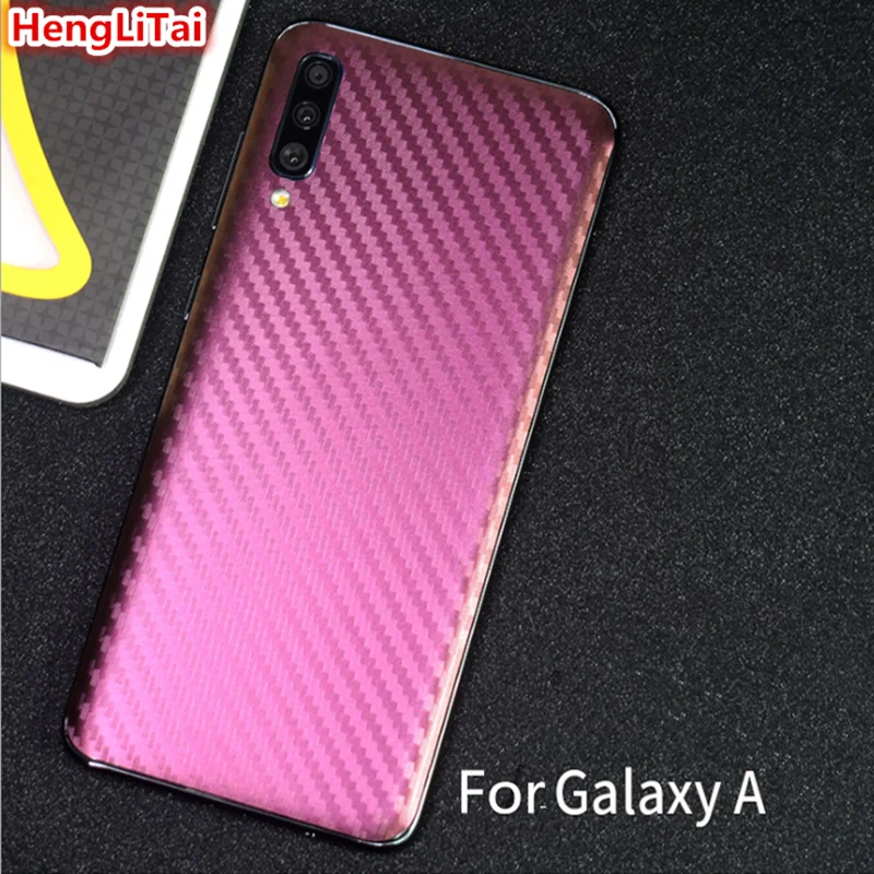 

3D Shading color Carbon Fiber Back Cover Skin Protective Sticker Film For Samsung galaxy A10 A20 A30 A40S A50 A60 A70 A80