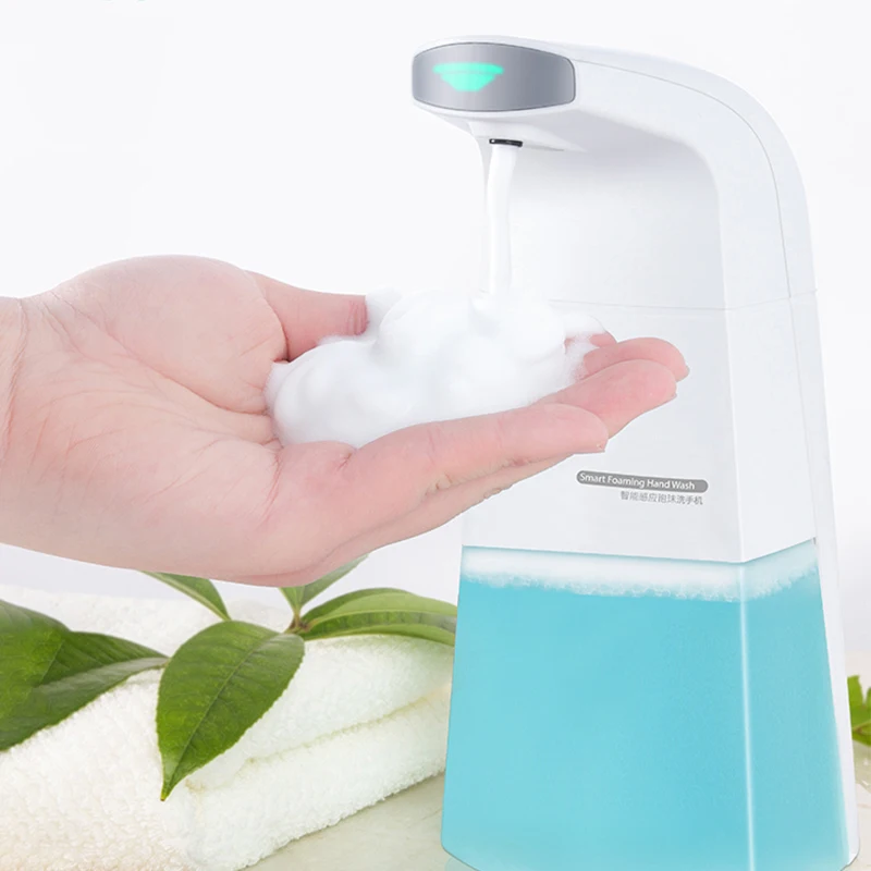 Soap dispenser 310ml Автоматический Диспенсер Для Мыла Бесконтактный дезинфицирующий диспенсер для ванной комнаты умный сенсорный кухонный диспенсер для мыла 200 мл 350 мл - Цвет: Soap dispenser 310ml