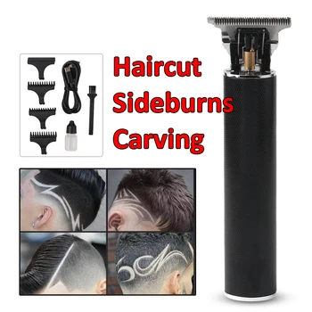 

USB Rechargeable T9 Baldheaded Hair Clipper Electric hair trimmer Cordless Shaver Trimmer 0mm Men Barber Hair Cutting Machine