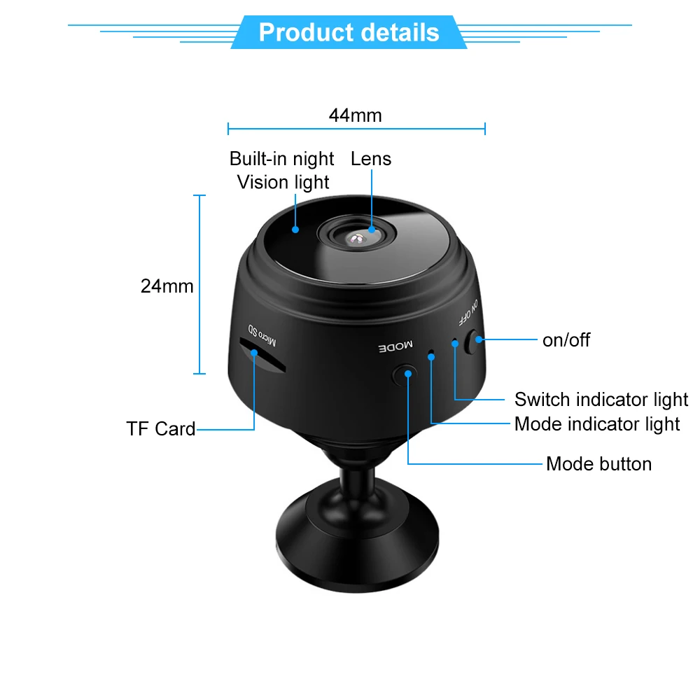 Little Stars App A9 Mini Wifi Camera With 32g Memory Card Ap Hostpot