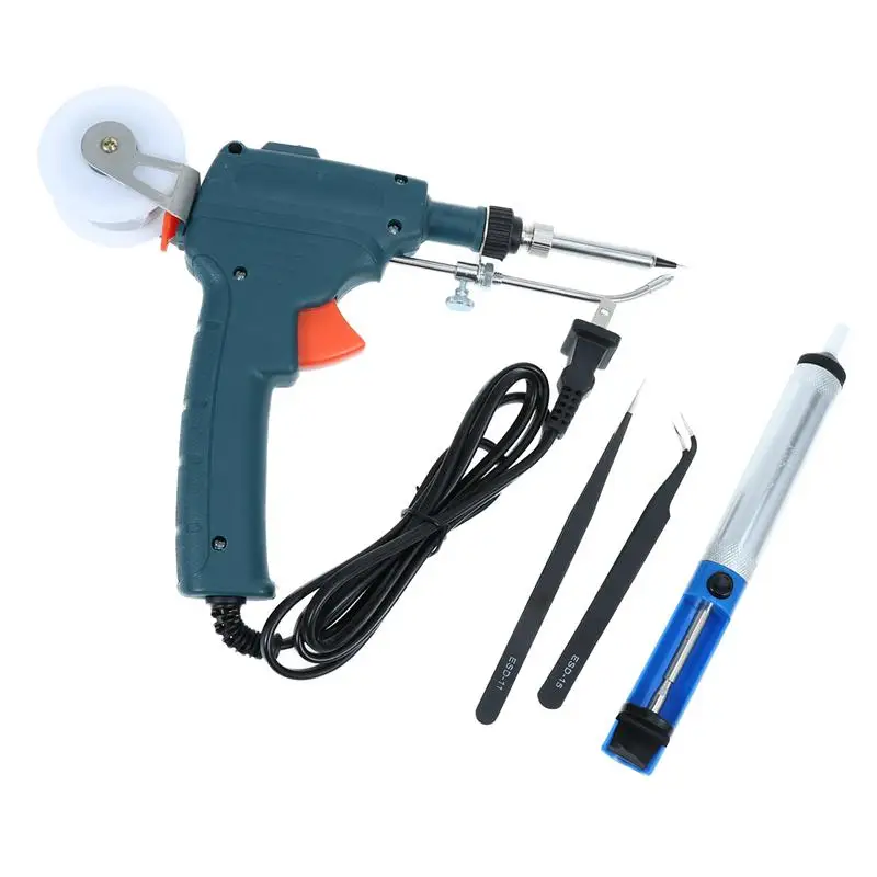 

110V 60W Electric Soldering Iron Adjustable Temperature Electric Gun Welding Soldering Iron Repair Rework Tool Kit With US Plug