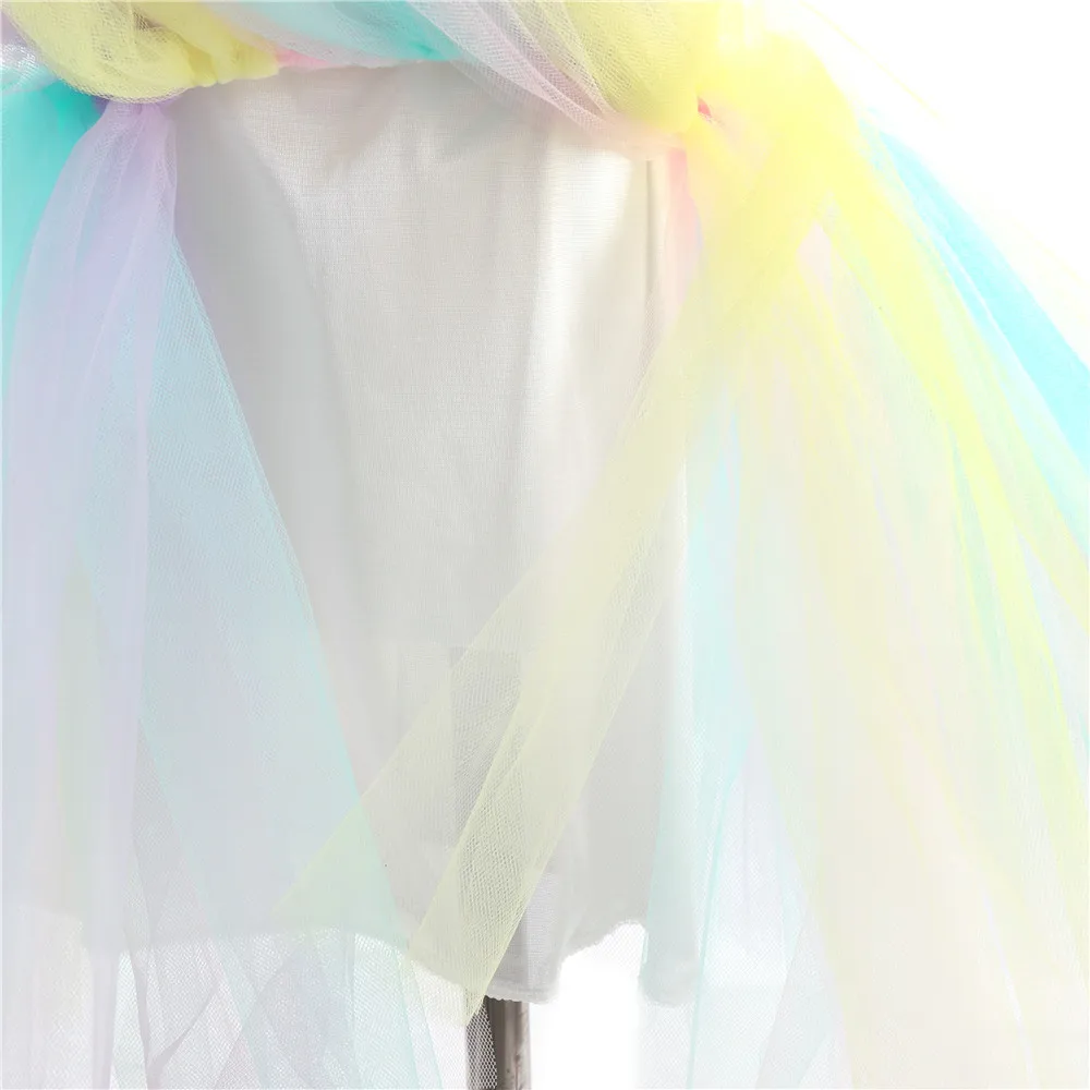 POSH DREAM Unicorn Fancy Tutu Unicorn Dress for Girls Unicorn Party Rainbow Kids Dresses for Baby Girls Princess Costume