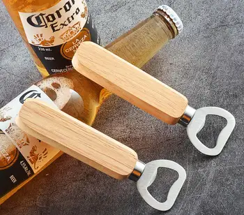 

1000pcs Wooden Handle Bottle Opener Portable Beer Openers Bar Kitchen Party Tools Beer Bottle Opener Wine Bottle Opener#65220